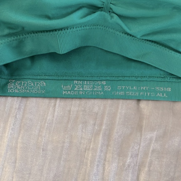 Zenana Green Bandeau Bra - Picture 3 of 3